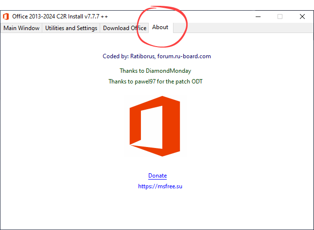 О программе Office C2R Install