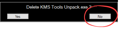 Завершение распаковки KMS Tools